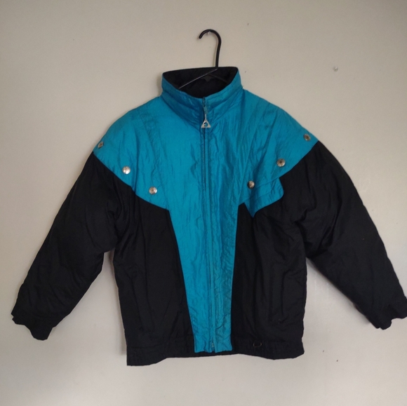 Gerry Jackets & Blazers - Vintage Gerry Ski Jacket Women's BLACK/BLUE SIZE M